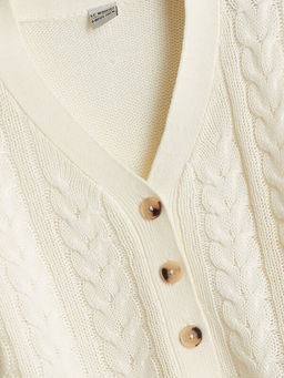 V Yaka ?rg?l? K?z ?ocuk Triko H?rka