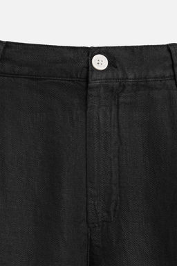 PLEATED LINEN TROUSERS - Zara фото 8