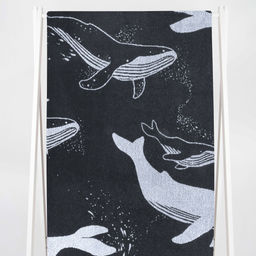 Полотенце махровое 6с102.411ж1 Киты(антрацит) 67х150см