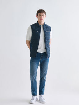 Standart Kal?p Dik Yaka Erkek ?i?me Yelek