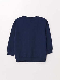 Bisiklet Yaka Uzun Kollu Bask?l? Erkek Bebek Sweatshirt - Waikiki фото 3