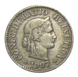 10 раппенов 1907 года Швейцария