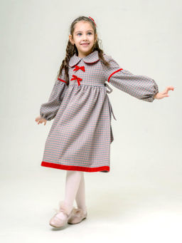 ДЛ 26-3 платье для девочки Мира красный