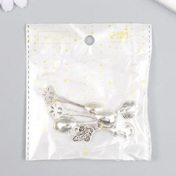 Цена за 5 шт. Сувенир кошельковый металл "Ложечка королевская" 5,9х1,4 см