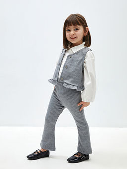 Beli Lastikli Basic K?z Bebek Tayt Pantolon