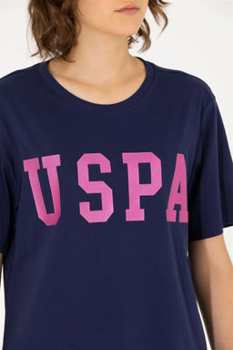 Женская базовая футболка темно-синего цвета с круглым вырезом Неожиданная скидка в корзине - U.s. polo assn фото 7