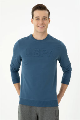 U. S. Polo Assn / Мужской базовый свитшот цвета индиго - U.s. polo assn фото 9