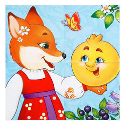 Цена за 3 шт. Кубики картонные Любимые сказки, 4 шт - Iq-zabiaka фото 6