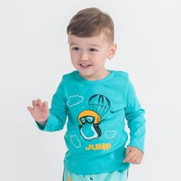 CRB wear/CWNB 62879-40-289 Джемпер для мальчика, бирюзовый/Ex.Cherubino