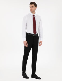Beyaz Regular Fit Uzun Kollu Basic G_mlek