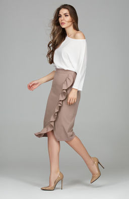 Юбка карандаш мокко - Donna saggia фото 5