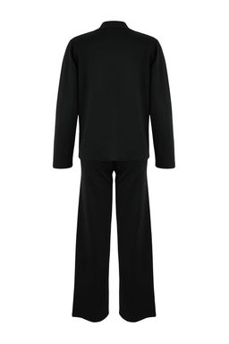 Lacivert V Yaka Dugme Detayl? H?rka-Pantolon Triko Alt - Ust Tak?m TWOAW26AU00045 - Trendyolmilla фото 10