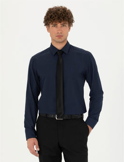 Lacivert Slim Fit Uzun Kollu Basic G_mlek - Pierre cardin фото 3