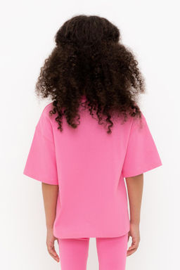 Crockid _ КР 302716-1/неоновый розовый к555 фуфайка (футболка) для дев