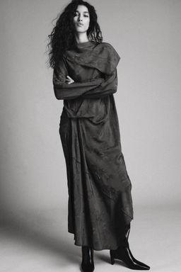 ZW COLLECTION JACQUARD BANDANA DRESS - Zara фото 4