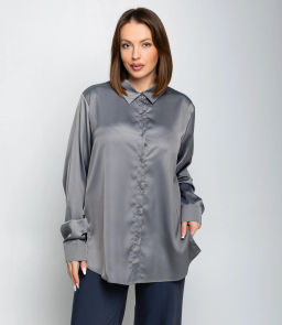 Рубашка #ОКТ085005, серый