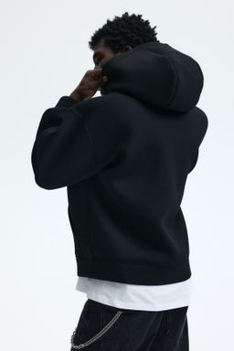 Sudadera efecto neopreno con capucha Loose Fit - H&m фото 6