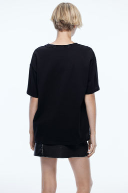 Camiseta boxy con estampado - H&m фото 4