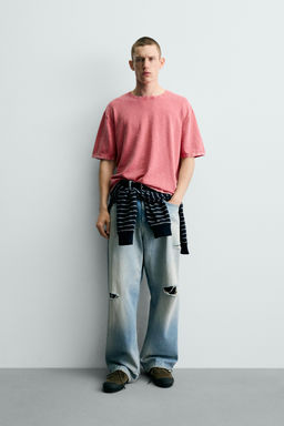 CAMISETA PUNTO ESTRUCTURA FLAM? / Rosa