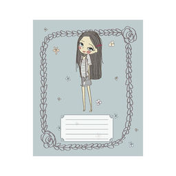 Цена за 20 шт. Тетрадь 12 листов в клетку Calligrata «Девочки», обложка мелованный картон, МИКС