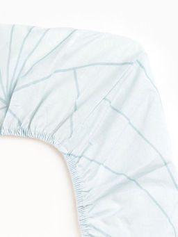 Простыня на резинке 2-спальная Этель Line art (вид 2), 160200+25 см, поплин  фото 5