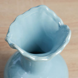 Ваза для цветов «Изекил», d=10 см, h=17 см, керамика, голубая