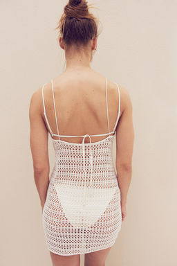 Vestido de playa efecto crochet - H&m фото 4