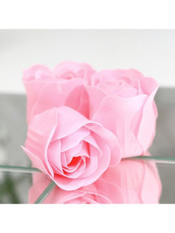 Мыльные розочки, розовые, набор 9 шт.