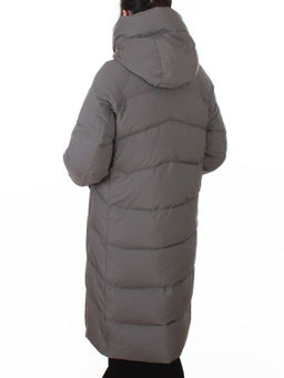 8855 GRAY Пальто зимнее женское (200 гр. холлофайбер)