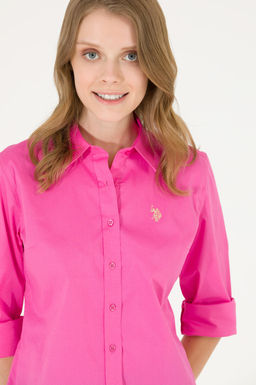 U. S. Polo Assn Женская розовая базовая рубашка с длинным рукавом - U.s. polo assn фото 17