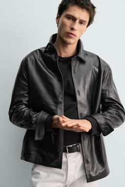 NAPPA LEATHER OVERSHIRT - LIMITED EDITION - Zara фото 15