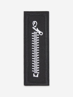 Термоаппликация «Молния», 6×2.1 см, набор 10 шт., чёрная