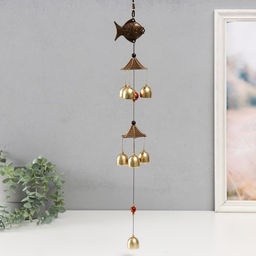 Музыка ветра «Рыбка», 7 колокольчиков, 37×6.5×6 см, МИКС