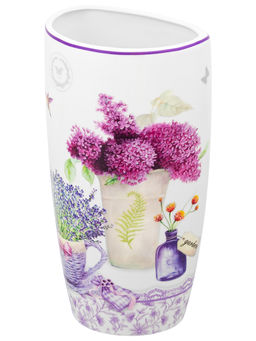 Ваза 1,5 л 12,5*9,5*22 см "Лаванда" NEW BONE CHINA