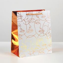 Пакет ламинированный Бронза, 23 27 12 см - Дарите счастье фото 2