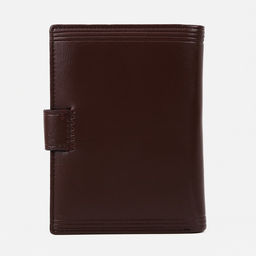 Обложка на кнопке, для автодокументов, паспорта, карт, купюр, цвет коричневый - Simaland фото 2