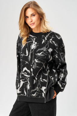 Джемпер LAIKONY 104 черно-серый  фото 6