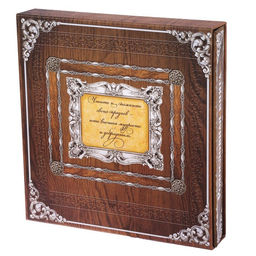 Родословная книга с рамкой под фото «Родословная книга», под дерево, 50 листов, 21.5×23.7 см