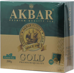 AKBAR. Green Gold карт.упаковка, 100 пак.