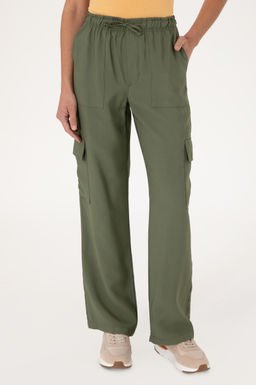 Kad_n Koyu Haki Kanvas Pantolon Sepette S_rpriz _ndirim - U.s. polo assn фото 2