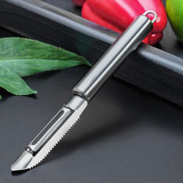 Цена за 2 шт. Овощечистка Доляна Металлик, 21 см