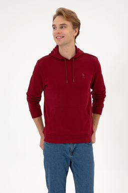 Erkek Bordo Basic Sweatshirt Sepette S_rpriz _ndirim - U.s. polo assn фото 3