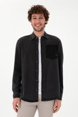 Erkek Siyah Jean G_mlek Sepette S_rpriz _ndirim