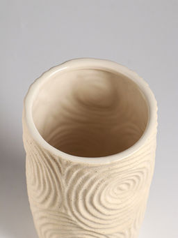 Ваза настольная керамика "Гуидо" 23х13 см, белый