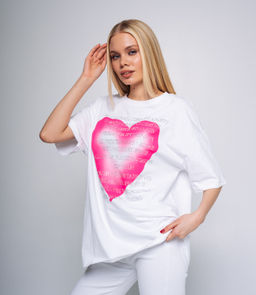 Футболка #КТ2-12, белый - Dommod фото 2