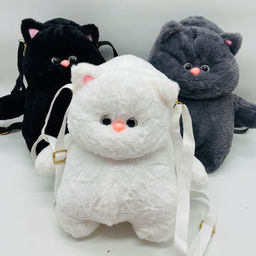 Мягкая игрушка Рюкзак - Котик Пухляш 30 см