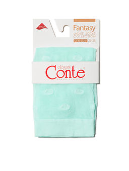 Цена за 2 пары. Носки Классические CONTE Носки в горошек FANTASY 20 turquoise - Conte elegant фото 5