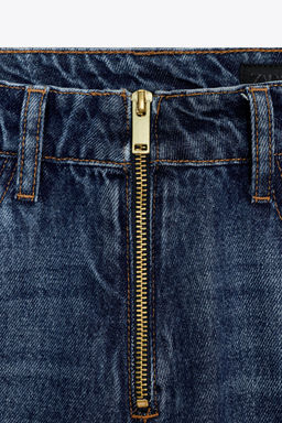 MID-WAIST BELTED WIDE-LEG JEANS - Zara фото 11