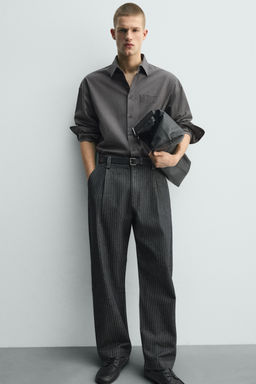 PANTAL?N CHINO RAYA DIPLOM?TICA RELAXED FIT / Gris - Zara фото 7