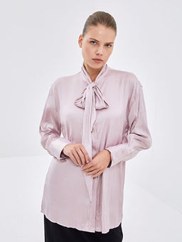 Oversize Saten Kad?n G?mlek Tunik